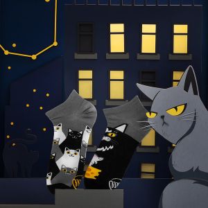 Nizke nogavice Many mornings, BLACK CAT, 43-46