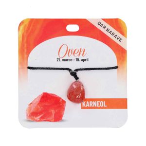 Obesek Zodiak, karneol