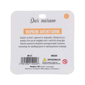 Obesek Zodiak, rumeni aventurin