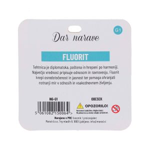 Obesek Zodiak, fluorit