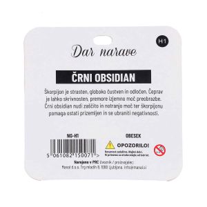 Obesek Zodiak, obsidian