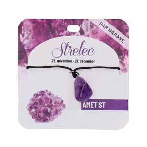 Obesek Zodiak, ametist