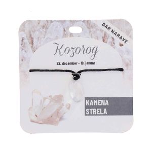 Obesek Zodiak, kamena strela