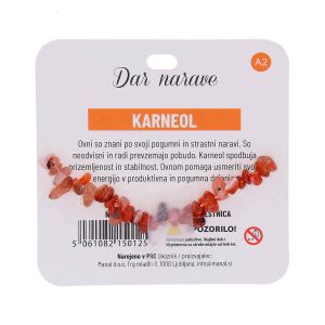 Zapestnica Zodiak, karneol