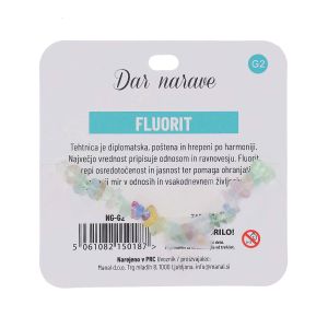 Zapestnica Zodiak, fluorit