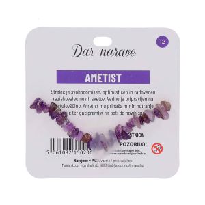 Zapestnica Zodiak, ametist