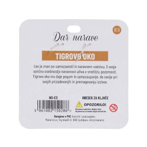 Obesek za ključe Zodiak, tigrovo oko