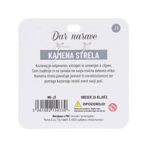 Obesek za ključe Zodiak, kamena strela