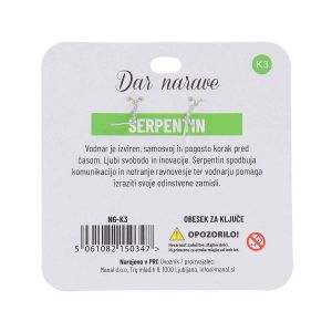 Obesek za ključe Zodiak, serpentin