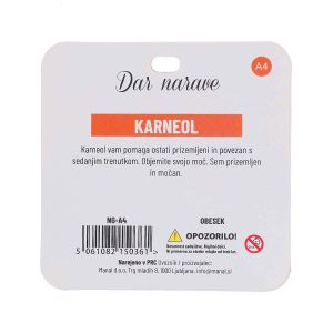 Obesek Želja, karneol