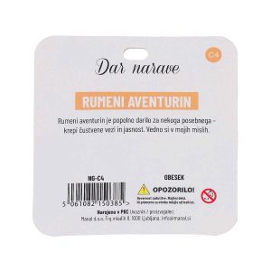 Obesek Želja, rumeni aventurin