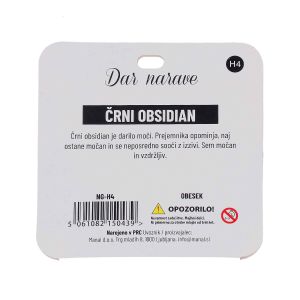 Obesek Želja, obsidian