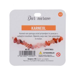 Zapestnica Želja, karneol