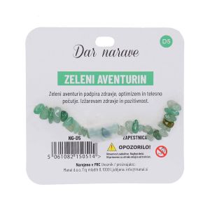 Zapestnica Želja, zeleni aventurin