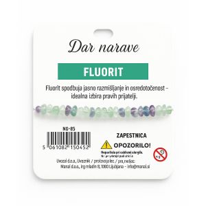 Zapestnica Želja, fluorit
