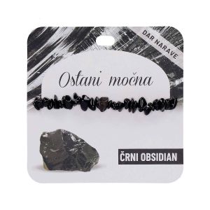 Zapestnica Želja, obsidian