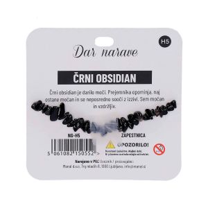 Zapestnica Želja, obsidian