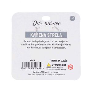 Obesek za ključe Želja, kamena strela