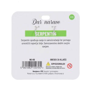 Obesek za ključe Želja, serpentin