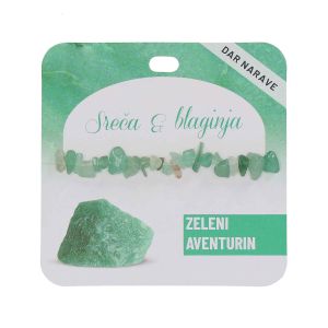 Zapestnica Zdravje, zeleni aventurin