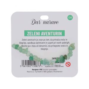 Zapestnica Zdravje, zeleni aventurin