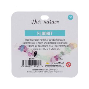 Zapestnica Zdravje, fluorit