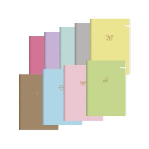 Zvezek A4 96 listni črtan Soft Touch, sortirani motivi