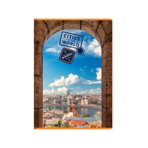 Zvezek, A4, 52-stranski, črtasti, City, različni motivi