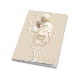 Zvezek A4 38 listni, 100g, črtan, Pigna, Monocrome White Chocolate