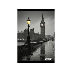 Zvezek A4 80 listni karo 5mm City Light, Target