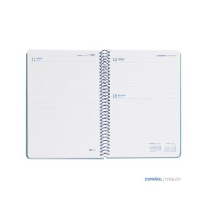 Šolski planer, dnevni, 10-mesečni, špiralni, 155x213mm, Navy 26/27