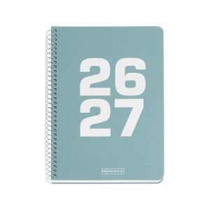 Šolski planer, dnevni, 10-mesečni, špiralni, 155x213mm, Green 26/27