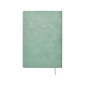 A5 blok z mehko, rebrasto platnico, 80 listni, z barvno usklajenim trakom za označevanje, zelen