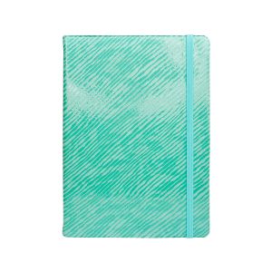 Blok, trde platnice, Lucia 1, črtan, zelen, 14,8X21, 80gsm papir slonokoščene barve, 64 listni, ozno