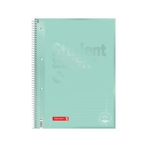 Špiralni zvezek, Brunnen, Student Color Code, pastelno zelen, A4, črtasti, 80 listni