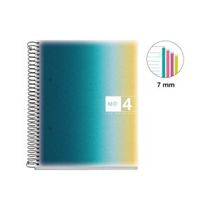 Špiralni zvezek, Miquelrius, A5, 120-listni, črtan, Aurora, Iceland