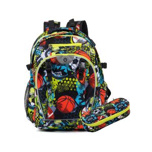 Set Nahrbtnik LED Generation Z s pripadajočo peresnico All Sports