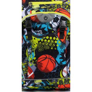 Set Nahrbtnik LED Generation Z s pripadajočo peresnico All Sports