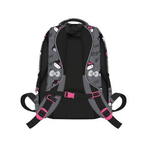 Šolski nahrbtnik 16" siv, HELLO KITTY