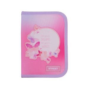 Prazna peresnica, 1 zadrga, 2 predala, Lovely Butterfly