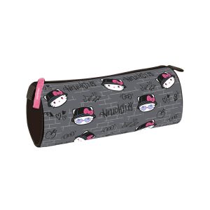 Okrogla prazna peresnica siva, HELLO KITTY