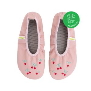 Dekliški usnjeni copati FlexGrip Češnje Roza, št. 35