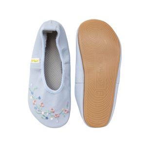 Dekliški usnjeni copati FlexGrip Flovers, Modra, št. 37