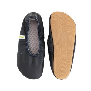 Dekliški usnjeni copati Flexgrip Fly, Črne, št. 33