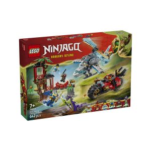 LEGO  Ninjago 71857 Spopad z ninja vozili pri Drevesni hišici