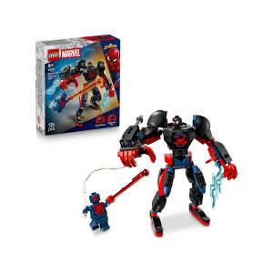 LEGO  Super Heroes 76337 Robotski oklep Milesa Moralesa proti Spider-Manu 2099