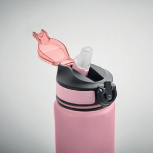 Flaška športna RPET s slamico, časovne oznake, enoročno odpiranje, varnostna zaponka, brez BPA, 1l