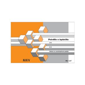 5.27 Potrdilo o izplačilu - samokopirni