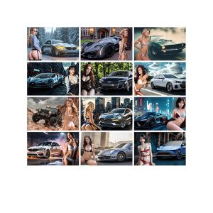 Stenski koledar, Hitra dekleta, 2026, 201203, 46 x 39