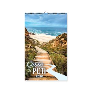 Stenski koledar, Ceste   Poti, 2026, 201206, 33 x 54